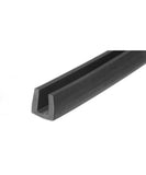 Extruded Black Rubber U Channel