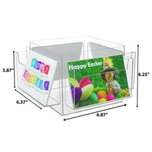 Load image into Gallery viewer, 4-Pocket Postcard Rotating Display, 6" x 4"