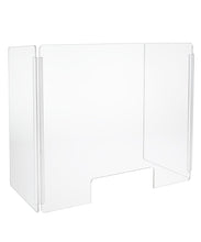 Load image into Gallery viewer, Portable Sneeze Guard, Fold-able Clear Acrylic Plexiglass Shield