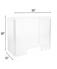 Load image into Gallery viewer, Portable Sneeze Guard, Fold-able Clear Acrylic Plexiglass Shield