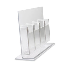 Load image into Gallery viewer, Trifold Brochure Holder for 4&quot; x 9&quot; Brochure, 4 Pocket