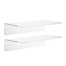 Load image into Gallery viewer, Clear Acrylic Floating Shelf and Display, Set of 2