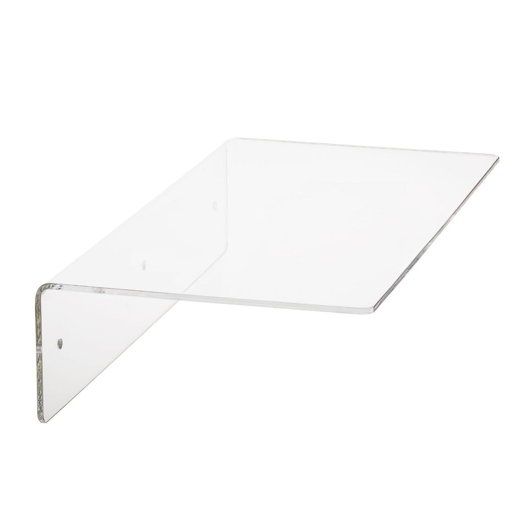 Clear Acrylic Floating Shelf and Display, Set of 2