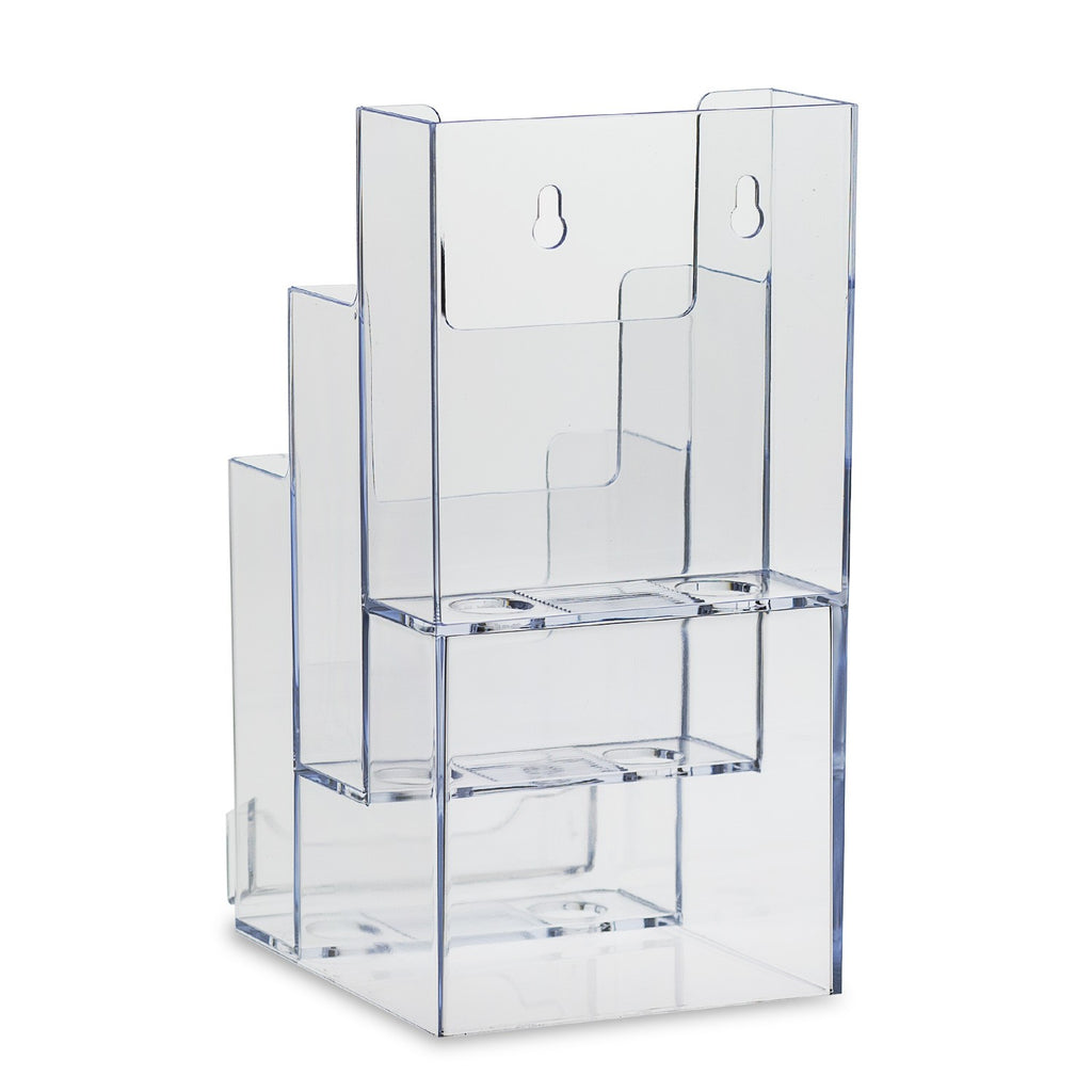 3-Tier Trifold Brochure with Business Card Holder