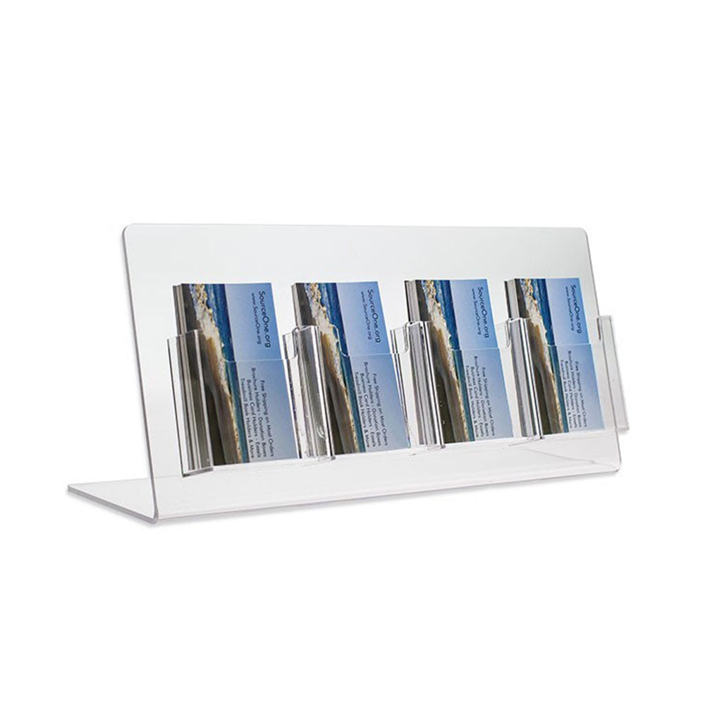 4 Pocket Vertical Business Card Display Stand