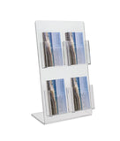4 Pocket Tall Vertical Business Card Display Stand