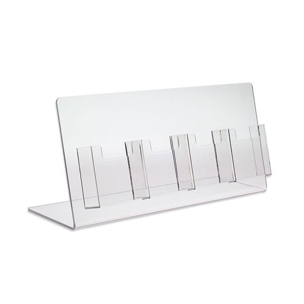 4 Pocket Vertical Business Card Display Stand