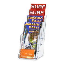 4-Tier Trifold Brochure with Business Card Holder