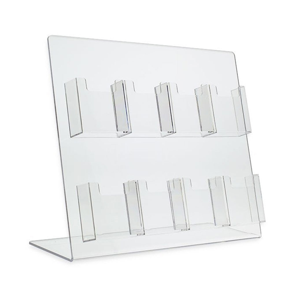 8 Pocket Vertical Business Card Display Stand