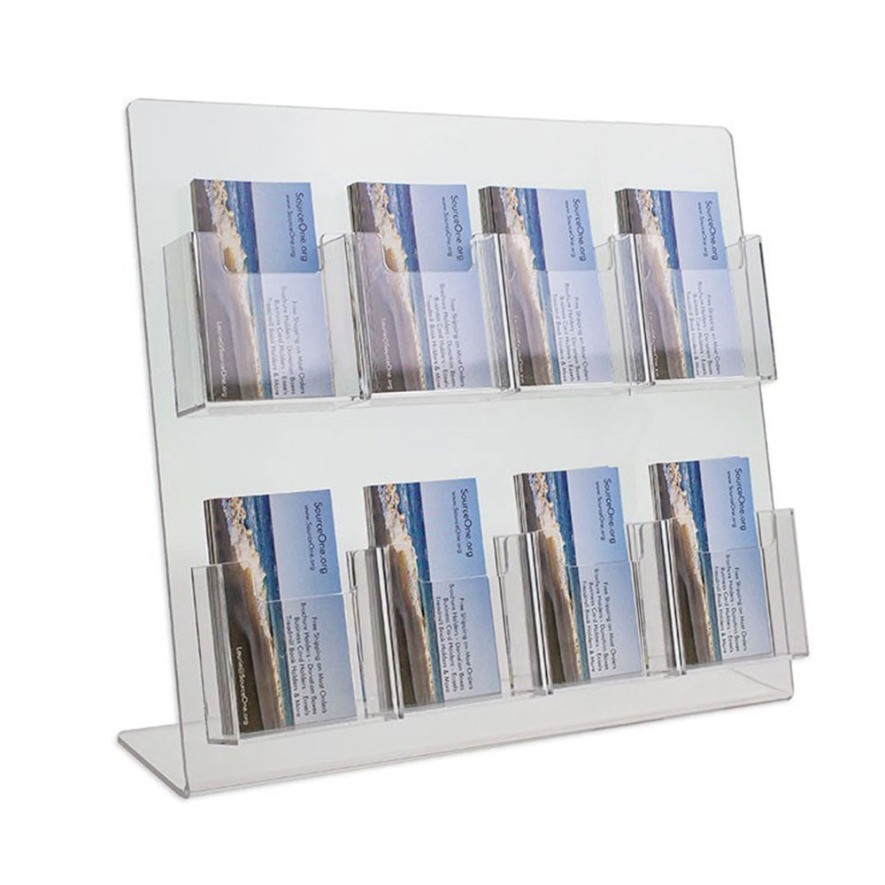 8 Pocket Vertical Business Card Display Stand