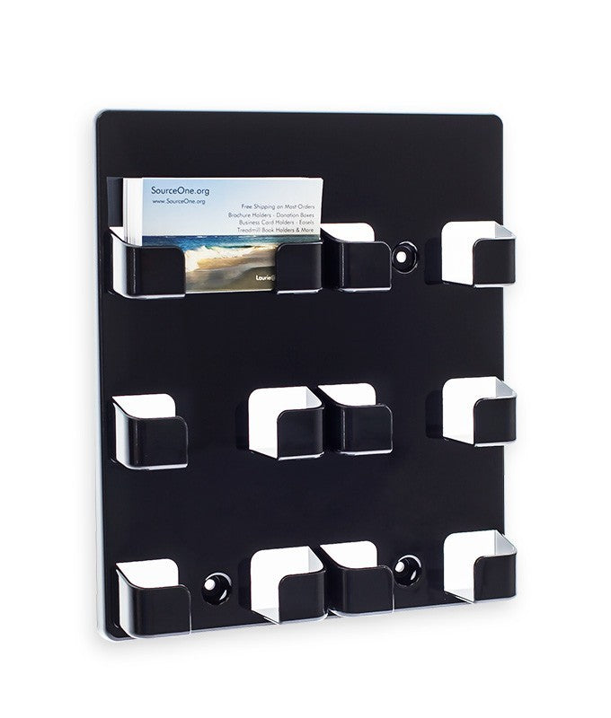 6-Pocket EZ-Load Wall Mount Business Card Holder