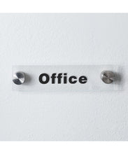 Load image into Gallery viewer, Acrylic Sign Holder with Standoff Wallmount