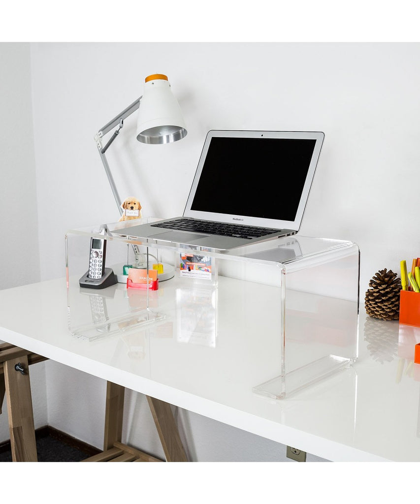 Acrylic Standing Desk for Laptop or Keyboard - Turn your desk into a standing desk!