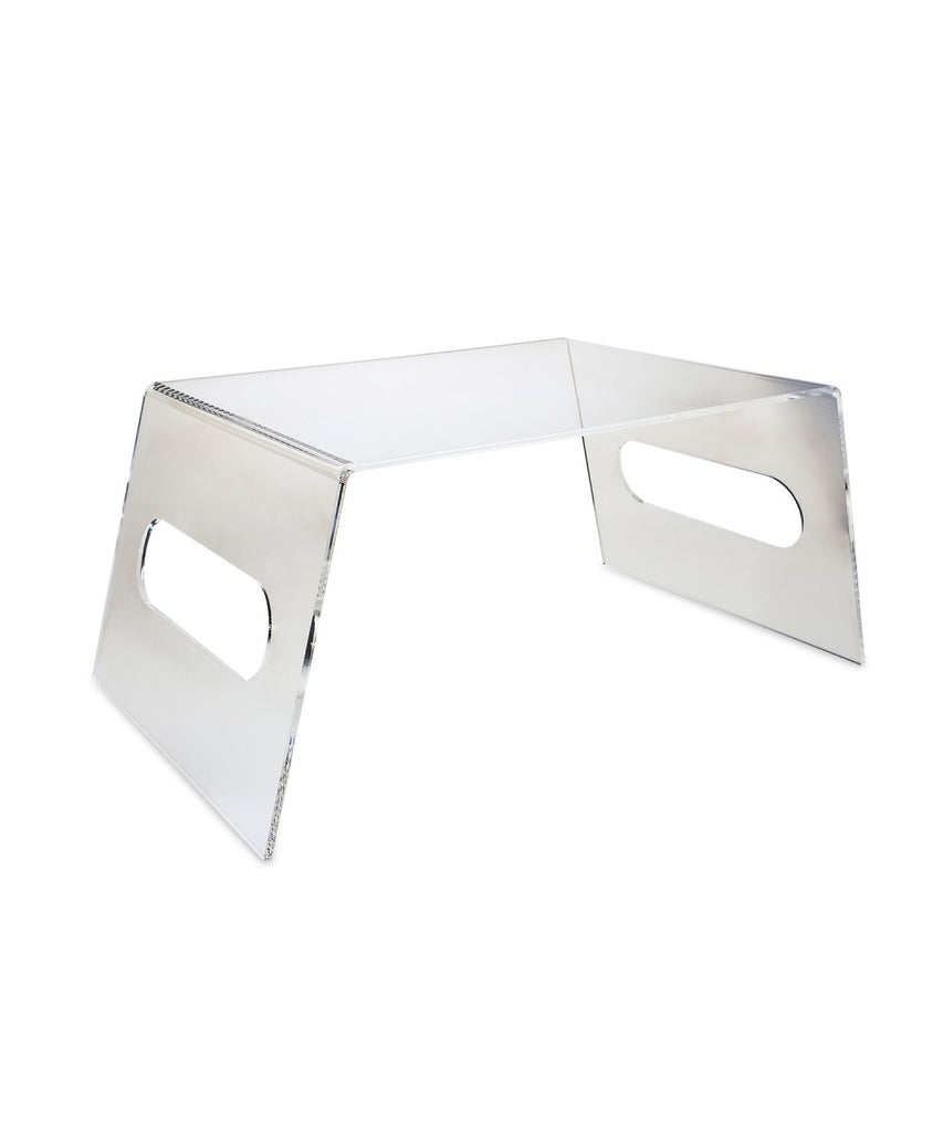 Acrylic Serving Tray with Handles, Display Stand, Desk Lap