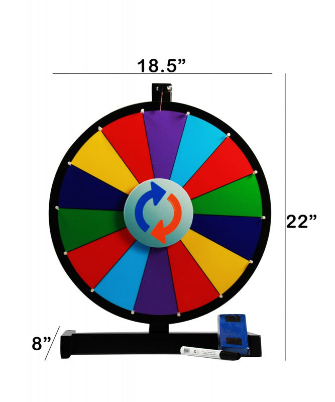 18" spinning prize wheel