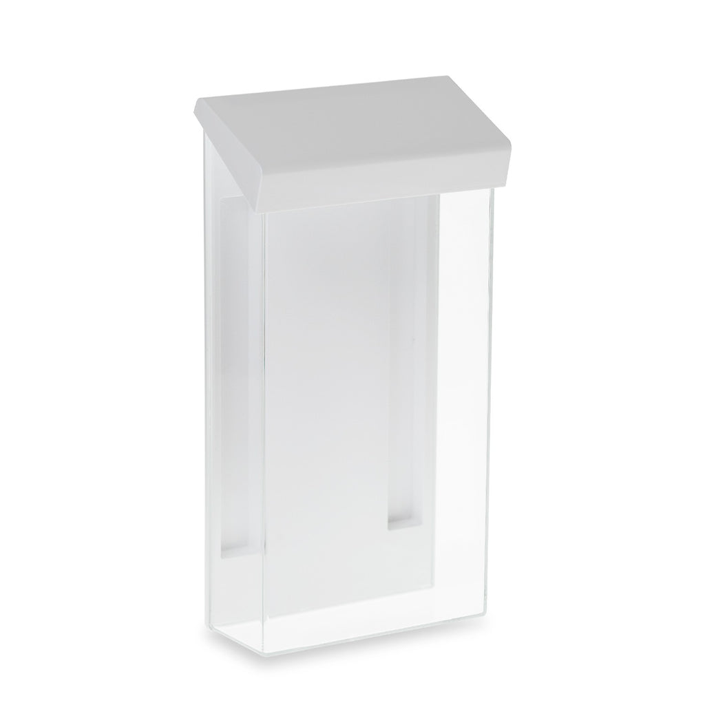 4" x 9" Outdoor Trifold Brochure Holder, White