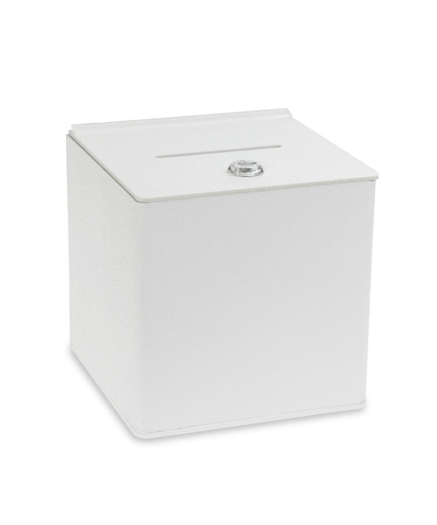 Donation or Ballot Box with Lock & Key in 6″, 8″, 10″, 12″