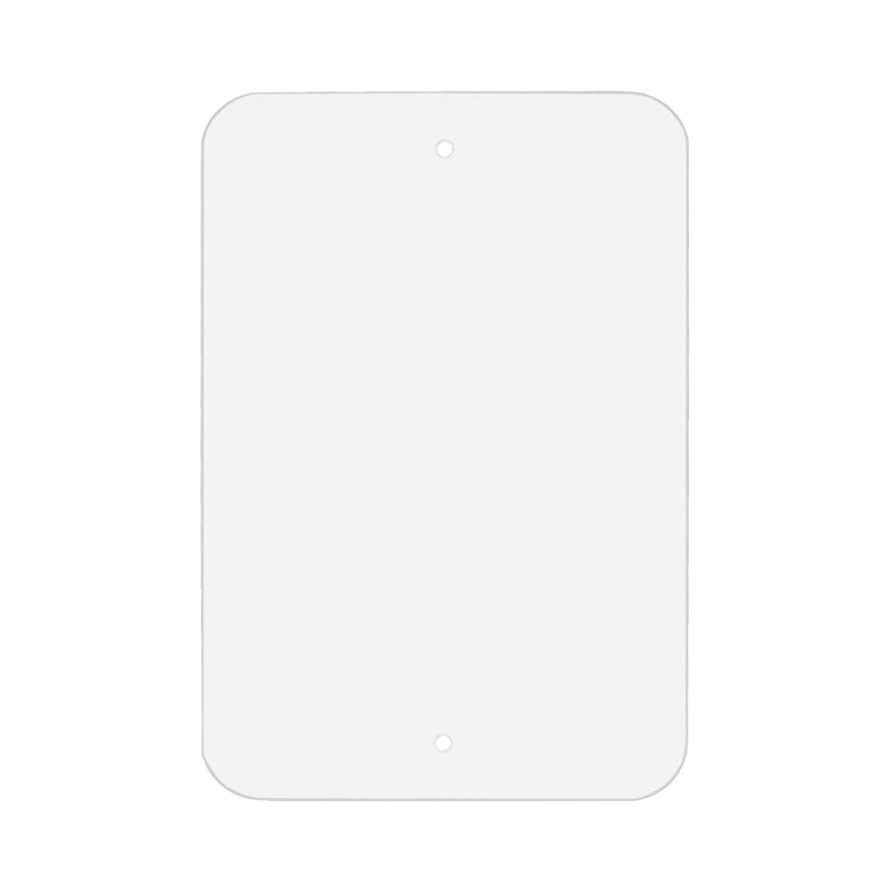 12" x 18" metal sign blank in white aluminum